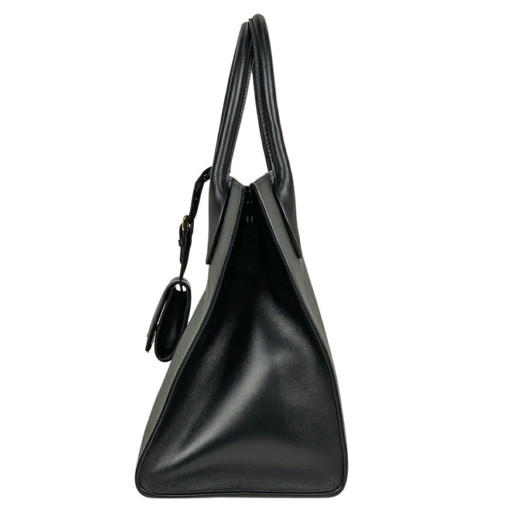 Prada Monochrome Handbag Shoulder Bag Saffiano Leather Nero Black - Picture 2 of 7